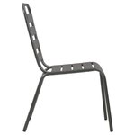 vidaXL Ensemble de chaises de jardin empilables 3 Pièces anthracite