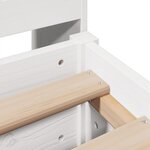 vidaXL Cadre de lit sans matelas blanc 180x200 cm bois massif de pin