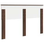 vidaXL Tête de lit Chêne brun 140 cm Bois d'ingénierie