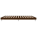 vidaXL Cadre de lit sans matelas chêne marron 120x200 cm