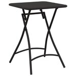 Table de jardin pliable vidaXL - Anthracite - 55x55x73 cm - Acier