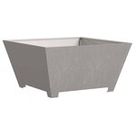 vidaXL Braise Marron 80 x 80 x 40 cm Acier