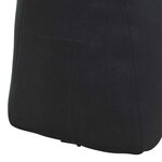 vidaXL Coussin de Dos Noir 45 x 24 x 50 cm Velours