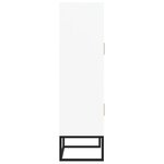 vidaXL Buffet haut blanc 70x35x125 cm bois d'ingénierie