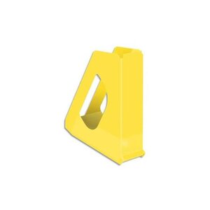 Porte-revues Vivida en PVC oeillet et porte-étiquette au dos L7,2 jaune ESSELTE