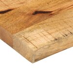 vidaXL Dessus de table 60x20x2 5 cm bord vif bois massif manguier brut
