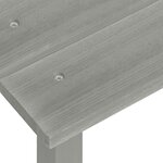 vidaXL Chaise de jardin Adirondack avec table Bois de sapin Gris