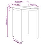 vidaXL Table de salle à manger / Table de repas Bois d'ingénierie
