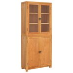 vidaXL Ensemble de meubles de rangement avec étagère 2 Pièces Naturel