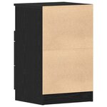 vidaXL Cabinet de chevet Chêne noir 40 x 35 x 65 cm Bois d'ingénierie