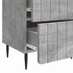 vidaXL Cabinet de chevet Gris béton 43 x 34 5 x 49 5 cm