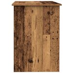 vidaXL Bureau vieux bois 100x55x75 cm bois d'ingénierie