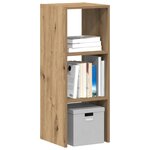 vidaXL Bibliothèque empilable chêne artisanal bois d'ingénierie