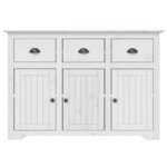 vidaXL Buffet BODO blanc 115 5x44x80 cm bois massif de pin