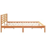 vidaXL Cadre de lit Marron cire 180 x 200 cm Bois massif en pin