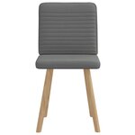 vidaXL Chaises à manger lot de 2 gris foncé tissu