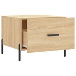 vidaXL Tables basses 2 Pièces chêne sonoma 50x50x40 cm bois d'ingénierie