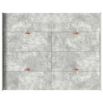 vidaXL Cadre de lit avec rangement avec tiroir Gris béton 135 x 190 cm