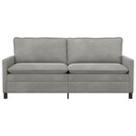 vidaXL Canapé Gris clair 196 x 81 x 87 5 cm Velours