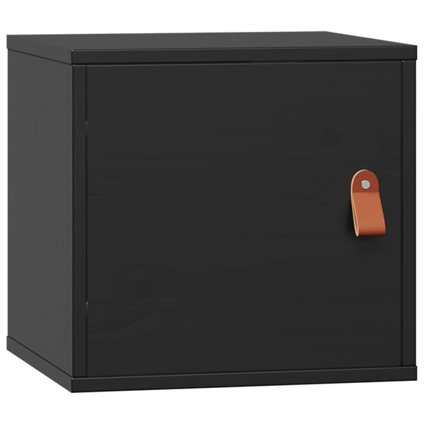 vidaXL Armoire murale Noir 31 5x30x30 cm Bois de pin massif