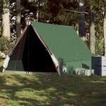 vidaXL Tente de camping en forme de A 2 personne vert imperméable
