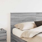 vidaXL Tête de lit Gris Sonoma 160 cm Bois d'ingénierie