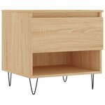 vidaXL Tables basses 2 Pièces chêne sonoma 50x46x50 cm bois d'ingénierie