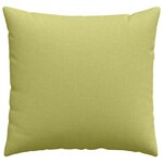 vidaXL Coussins de canapé 2 Pièces Vert clair 45 x 45 cm tissu