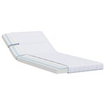 vidaXL Matelas en mousse extensible 80 x 200 cm Blanc