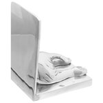 Serre-livres vidaXL 2 Pièces Argent 12x15x18 cm Aluminium Chien