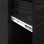 vidaXL Cabinet de Rangement en Chêne Noir Chêne Noir