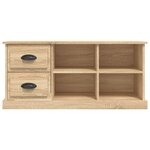 vidaXL Meuble TV chêne sonoma 102x35 5x47 5 cm bois d'ingénierie