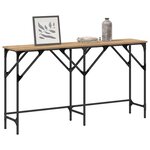 vidaXL Table console chêne artisanal 140 x 29 x 75 cm