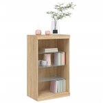 vidaXL Buffet avec lumières LED chêne sonoma 60 5x37x100 cm
