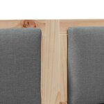 vidaXL Tête de lit Autre Marron 120 cm Bois massif en pin