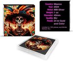 Pièce de monnaie en Argent g 31.1 (1 oz) Millésime 2024 CALAVERA DE LA CATRINA