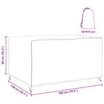 vidaXL Housse pour mobilier d'extérieur Noir 180 x 140 x 90 cm 420D