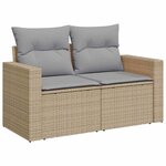 vidaXL Ensemble de canapé de jardin 13 Pièces beige et gris clair