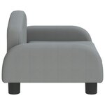 vidaXL Canapé pour enfants gris clair 50x40x30 cm tissu