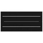 vidaXL Armoire d'évier Noir 100x38 5x48 cm Bois d’ingénierie
