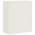 vidaXL Classeur blanc 90x40x105 cm acier