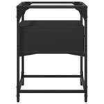 vidaXL Tables de chevet 2 Pièces noir 40x40x55 cm bois d’ingénierie