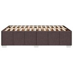 vidaXL Cadre de lit sans matelas marron foncé 120x200 cm tissu