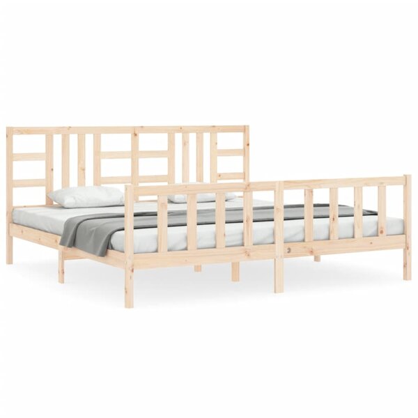 vidaXL Cadre de lit sans matelas 200x200 cm bois massif de pin