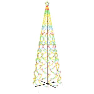 vidaXL Arbre de Noël cône 1400 LED Colorées 160x500 cm