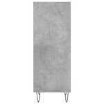 vidaXL Buffet gris béton 34 5x32 5x90 cm bois d'ingénierie