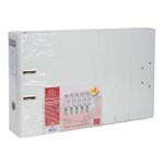 Lot De 5 Classeurs À Levier Intérieur Et Extérieur En Polypropylène - Dos De 80mm - Mécanique Prem'touch - A4 - Blanc - X 2 - Exacompta