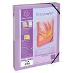 Boite De Classement Polypropylène Kreacover Pastel Dos 40mm - A4 - Couleurs Assorties - X 5 - Exacompta