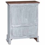 vidaXL Armoire de rangement 63 x 30 x 79 cm Bois de Mahogany Massif