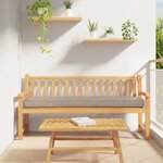 vidaXL Coussin de palettes pour banc Taupe 200x40x8 cm en tissu Oxford